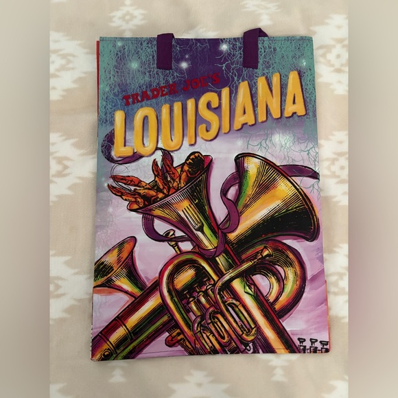 NWT! x3 Trader Joe's Tote Bags/ Louisiana, Maryland, Peanuts - Picture 2 of 15